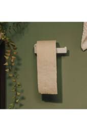 Cosmic Toilet roll holder, Brushed stainless steel, NEA Collection in Metallic Silver - thumbnail 4