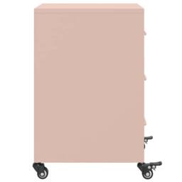 Berkfield Home Bedside Cabinet Pink 36x39x59 cm Steel - Size: 36 x 39 x 59 cm - thumbnail 7