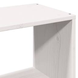 Berkfield Home Decorative Bookcase Bed Frame White 180x200 cm Super King Solid W - thumbnail 9