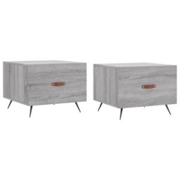 Berkfield Home Coffee Tables 2 pcs Grey Sonoma 50x50x40 cm Engineered Wood - Size: 50 x 50 x 40 cm - thumbnail 2