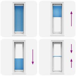 Berkfield Home Pleated Blind Blue 40x100 cm Fabric Width 39.4 cm Polyester - thumbnail 5