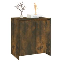 Berkfield Home Sideboard Smoked Oak 70x41x75 cm Engineered Wood in Brown - Size: 70 x 41 x 75 cm - thumbnail 4