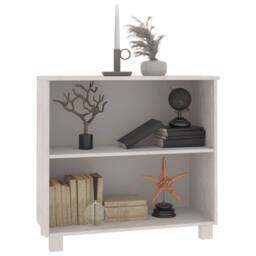 Berkfield Home Sideboard HAMAR White 85x35x80 cm Solid Wood Pine - Size: 85 x 35 x 80 cm - thumbnail 5