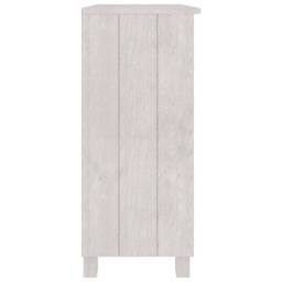 Berkfield Home Sideboard HAMAR White 85x35x80 cm Solid Wood Pine - Size: 85 x 35 x 80 cm - thumbnail 4