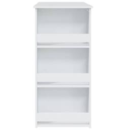 Berkfield Home Bar Table with Storage Rack White 102x50x103.5 cm Engineered Wood - thumbnail 6