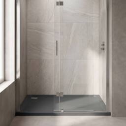 Balterley Contemporary Rectangular Shower Tray, 1200x800mm in Grey - thumbnail 6