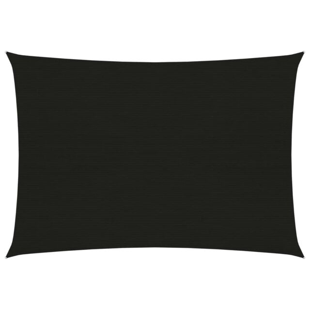 Berkfield Home Sunshade Sail 160 g/m ² Black 2.5x4 m HDPE - image 1
