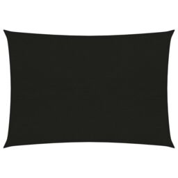 Berkfield Home Sunshade Sail 160 g/m ² Black 2.5x4 m HDPE - thumbnail 1
