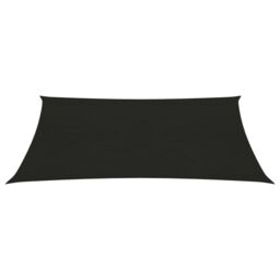 Berkfield Home Sunshade Sail 160 g/m ² Black 2.5x4 m HDPE - thumbnail 2
