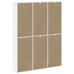 "Berkfield Home Side Cabinets 6 pcs ""ODDA"" White 40x24x79 cm Solid Wood Pine - Size: 40 x 24 x 79 cm" - thumbnail 8
