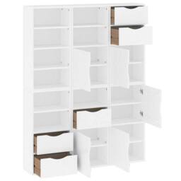 "Berkfield Home Side Cabinets 6 pcs ""ODDA"" White 40x24x79 cm Solid Wood Pine - Size: 40 x 24 x 79 cm" - thumbnail 5