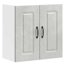 Berkfield Home Kitchen Wall Cabinet Kalmar Concrete Grey Engineered Wood - thumbnail 3