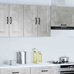 Berkfield Home Kitchen Wall Cabinet Kalmar Concrete Grey Engineered Wood - thumbnail 1