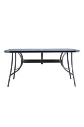 Living and Home Garden Tempered Glass Marble Rectangular Coffee Table in Grey - thumbnail 3