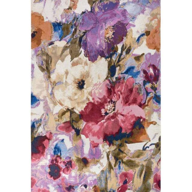 THE RUGS Gobelin Design Flatweave Rug & Runner Floral Decorative Rug - Size: 60 cm x 90 cm - image 1