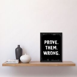 Artery8 Exercise Wall Art Prove Them Wrong Inspirational Positive Motivational Gym Workout Living Room Aesthetic Artwork Framed Wall Art Print A4 - thumbnail 2