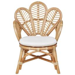 Wyld and Coco Peacock Kids Chair - Natural Rattan Boho 58 x 55 x 70 cm in Brown - thumbnail 4