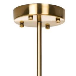 Wyld and Coco Brass Chandelier 60cm Pendant Layered Glass Shells Dining Room in Bronze - thumbnail 6