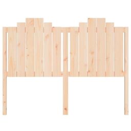 Berkfield Home Bed Headboard 141x4x110 cm Solid Wood Pine in Brown - Size: 141 x 4 x 110 cm - thumbnail 4