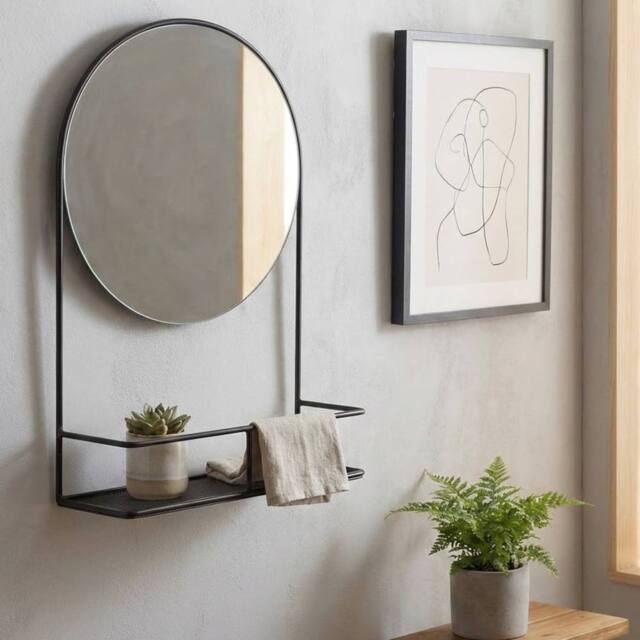 Garden Greatness Urban Arch Mirror Shelf Unit in White - image 1