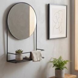 Garden Greatness Urban Arch Mirror Shelf Unit in White - thumbnail 1
