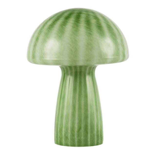 Happy Homewares 1970s Italian Design Translucent Jade Green Glass Mushroom Table Lamp - image 1