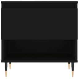 Berkfield Home Coffee Table Black 50x46x50 cm Engineered Wood - Size: 50 x 46 x 50 cm - thumbnail 5