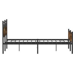 Berkfield Home Durable Bed Frame without Mattress Smoked Oak 137x190 cm Engineer in Brown - thumbnail 7