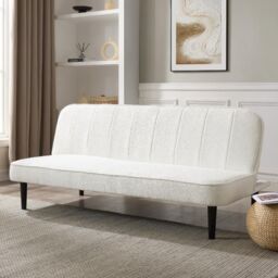 Home Detail Begonia Sofa Bed in White - Size: 3 Seater
