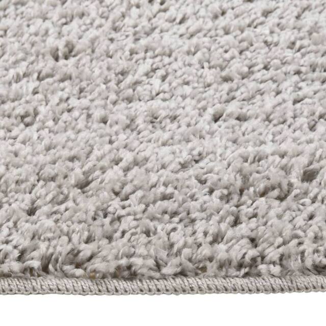 Berkfield Home Shaggy Rug Light Grey 120x170 cm Anti Slip - Size: 100 cm diameter - image 1