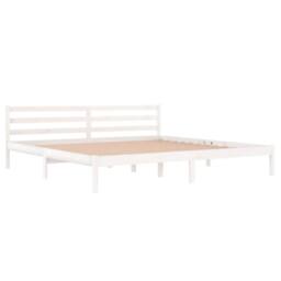 Berkfield Home Beautiful Day Bed Solid Wood Pine 200x200 cm Super King White