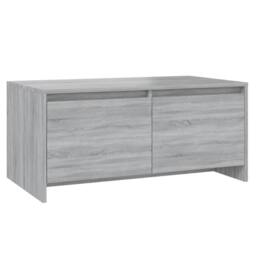 Berkfield Home Coffee Table Grey Sonoma 90x50x41.5 cm Engineered Wood - thumbnail 1