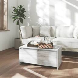Berkfield Home Coffee Table Grey Sonoma 90x50x41.5 cm Engineered Wood - thumbnail 2
