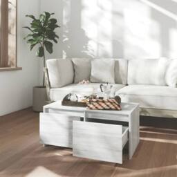 Berkfield Home Coffee Table Grey Sonoma 90x50x41.5 cm Engineered Wood - thumbnail 3