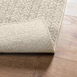 Berkfield Home Rug ZIZUR Cream 120x120 cm Jute Look Indoor & Outdoor - Size: Medium - thumbnail 7