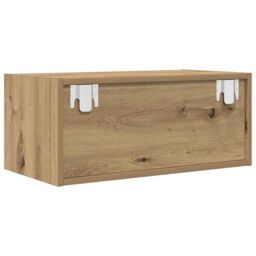 Berkfield Home TV Cabinets 2 pcs Artisan Oak 60x31x25.5 cm Engineered Wood in Brown - thumbnail 9