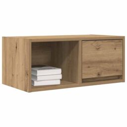 Berkfield Home TV Cabinets 2 pcs Artisan Oak 60x31x25.5 cm Engineered Wood in Brown - thumbnail 4