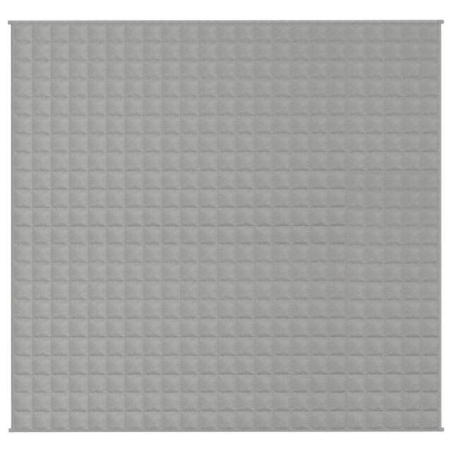 Berkfield Home Weighted Blanket Grey 220x230 cm King 11 kg Fabric - image 1