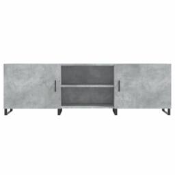Berkfield Home TV Cabinet Concrete Grey 150x30x50 cm Engineered Wood - Size: 150 x 30 x 50 cm - thumbnail 5