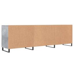 Berkfield Home TV Cabinet Concrete Grey 150x30x50 cm Engineered Wood - Size: 150 x 30 x 50 cm - thumbnail 8