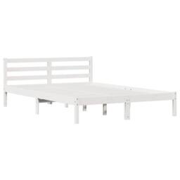 Berkfield Home Bed Frame with Headboard White 140x220 cm Solid Wood Pine
