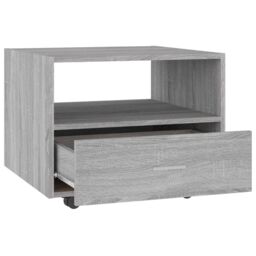 Berkfield Home Coffee Table Grey Sonoma 55x55x40 cm Engineered Wood - Size: 55 x 55 x 40 cm - thumbnail 6