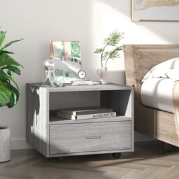 Berkfield Home Coffee Table Grey Sonoma 55x55x40 cm Engineered Wood - Size: 55 x 55 x 40 cm - thumbnail 3