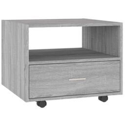 Berkfield Home Coffee Table Grey Sonoma 55x55x40 cm Engineered Wood - Size: 55 x 55 x 40 cm - thumbnail 2