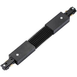 Loops Commercial Track Light Flexible Connector - 300mm Length - Black Pc Rail System - thumbnail 1