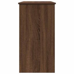 Berkfield Home Desk Brown Oak 80x40x75 cm Engineered Wood - Size: 80 x 40 x 75 cm - thumbnail 6