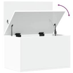 Berkfield Home Storage Box White 60x35x35 cm Engineered Wood - Size: 60 x 35 x 35 cm - thumbnail 8