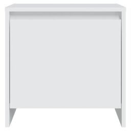 Berkfield Home Bedside Cabinet White 45x34x44.5 cm Engineered Wood - thumbnail 4