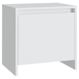 Berkfield Home Bedside Cabinet White 45x34x44.5 cm Engineered Wood - thumbnail 2