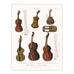 Artery8 Encyclopedia Londinensis Framed Wall Art Antique Violin Viola Cello in White - Size: A4 - thumbnail 3